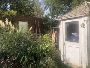 Garden shed, eco shed, survey