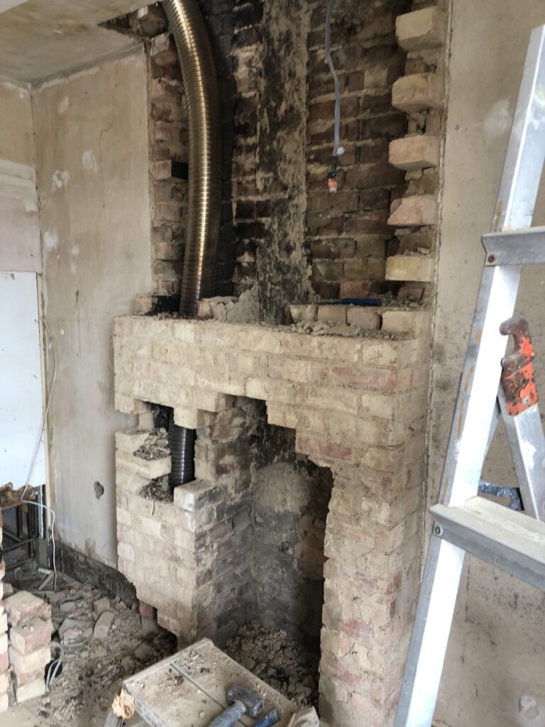 Bedroom retrofit - removing the chimney